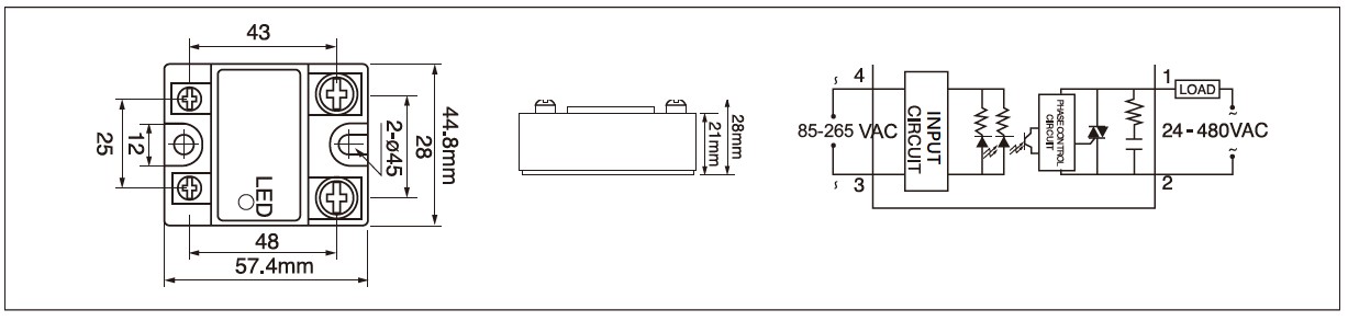 MGR-1A系列面板安装固态继电器图188手机投注