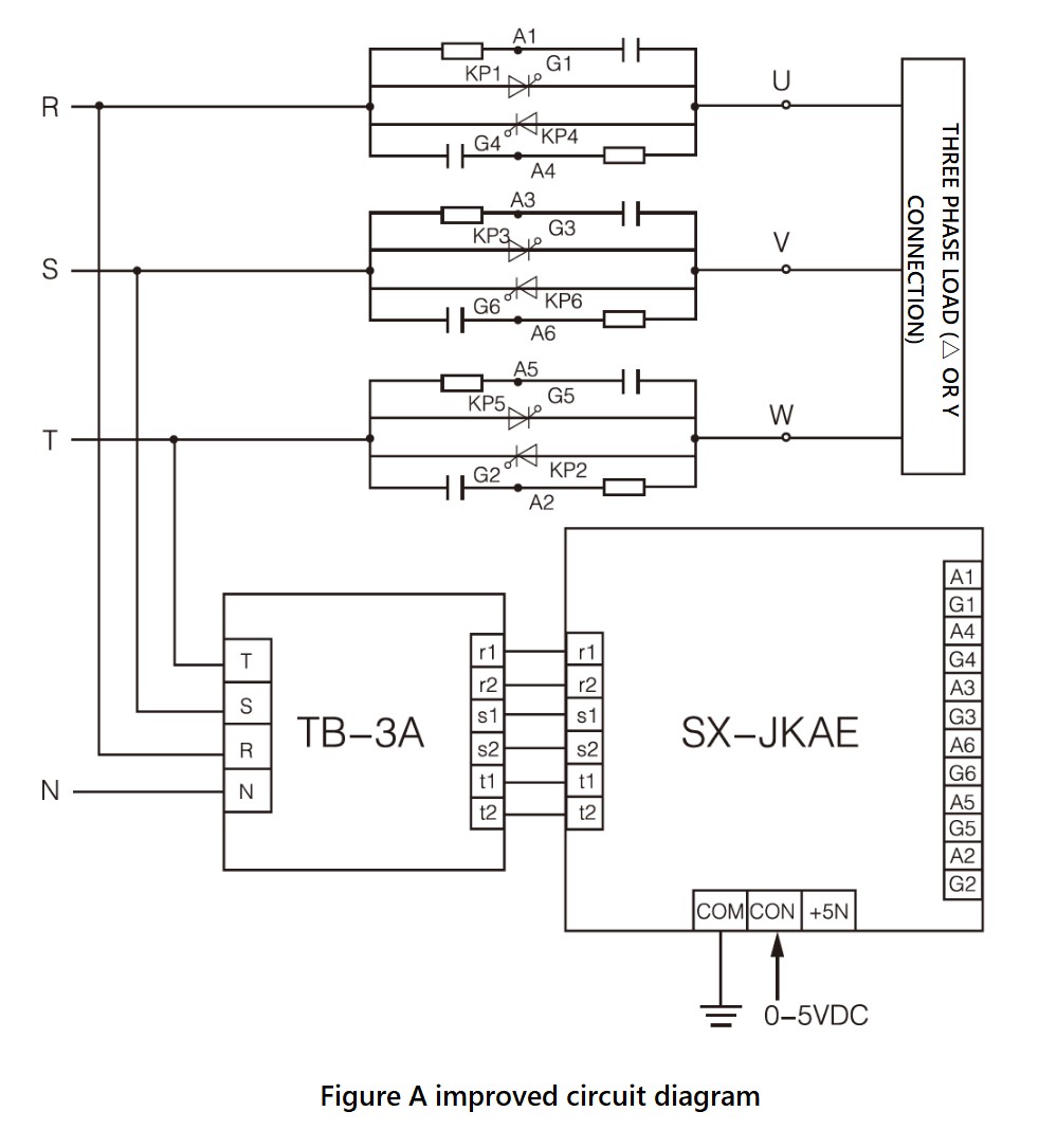 SX-JKA系列，电路接线图，dv / dt的改进版
