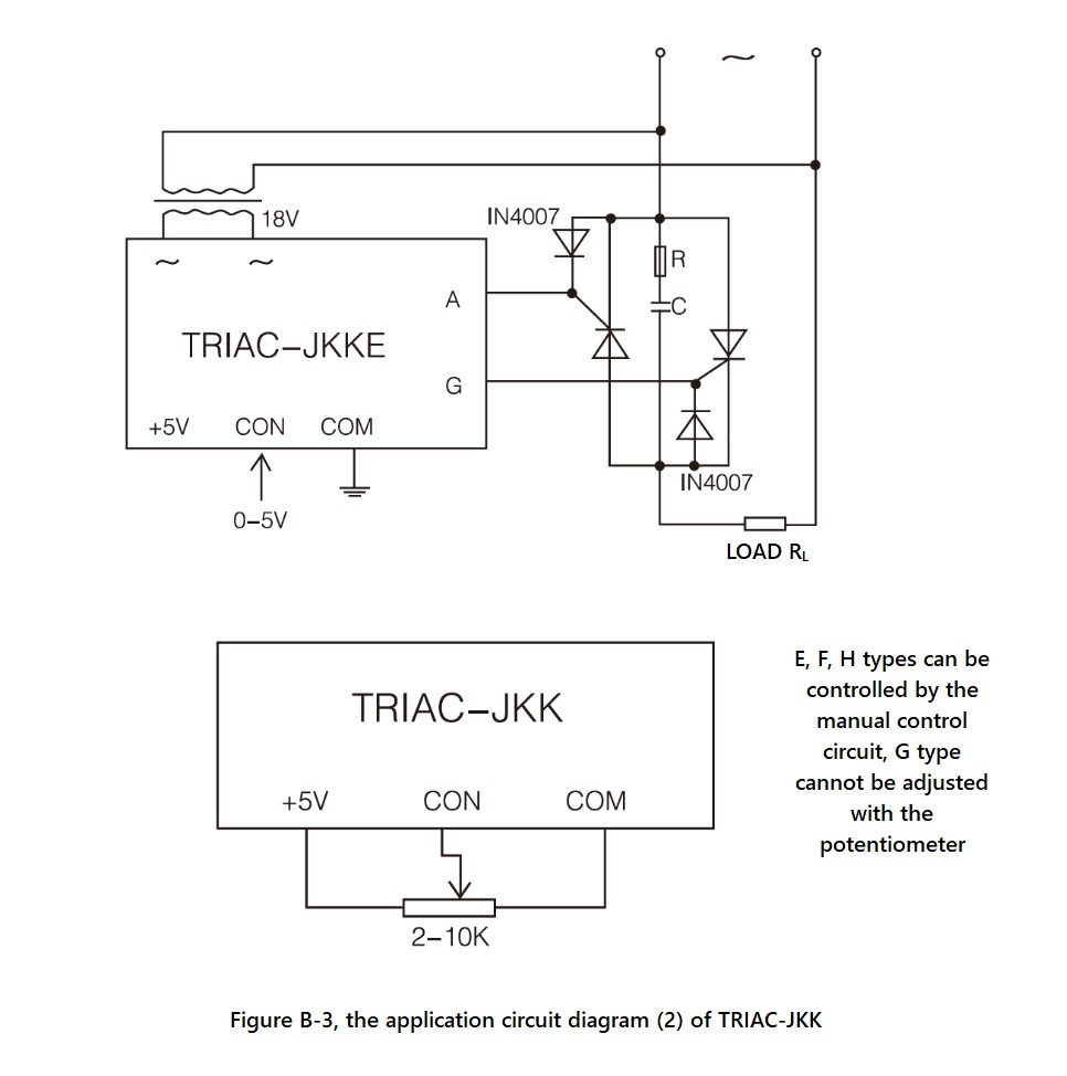 TRIAC-JKK系列，线路接线图(2)